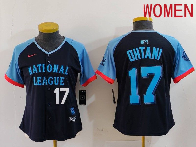 Women Los Angeles Dodgers #17 Ohtani Blue All star 2024 Nike MLB Jersey style 8012